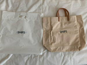 【開封未使用】SHIPS×YANASE シップス×ヤナセ　キャンパス地トートバッグ