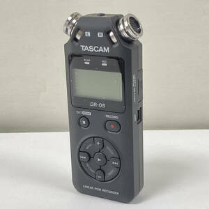 【TASCAM タスカム】DR-05 リニアPCMレコーダー microSD付 中古 動作確認済