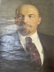 旧ソ連の革命家、レーニンの肖像画、歴史的な逸品です！！