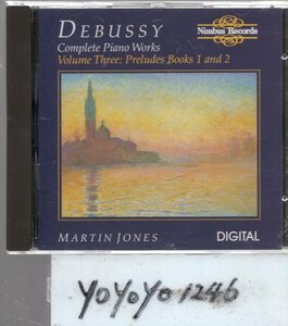 a569 ドビュッシー：COMPLETE ピアノ作品集Vol3/MARTIN　JONES　Preludes　Books1＆2