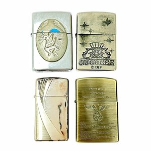 【1円スタート】【まとめ売り】 ZIPPO ZORRO オイルライター 男女兼用 ローラー式 ライター 4点セット ジャンク 268540