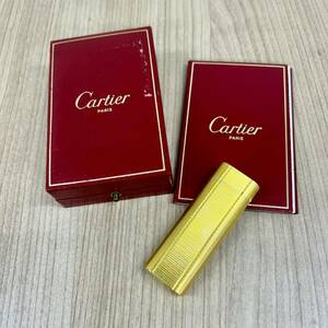 【1円〜】Cartier カルティエ ガスライター ゴールド カラー 喫煙具 管:0502