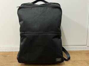 【美品】定価44,000 PORTER ポーター 吉田カバン TIME DAYPACK タイム リュック ブラック　品番655-17875