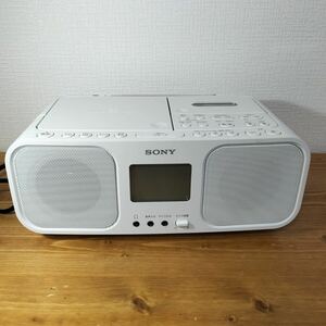 5-18 SONY ソニー CDラジカセ ラジカセ CD ラジオ パーソナルオーディオシステム ホワイト CFD-S401