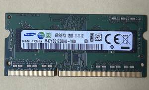 即決　動作確認済み　SAMSUNG サムスン SO-DIMM 204pin DDR3L PC3L-12800S 4GB×1枚 1.35V低電圧対応 1.5V対応 ノートパソコン用　
