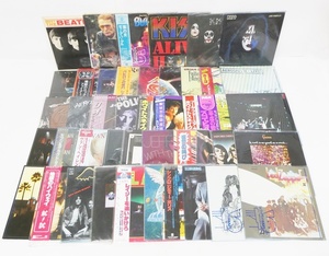 02 69-594223-24 [Y] LP レコード KISS Deep Purple Van Halen Led Zeppelin THE POLICE AC/DC 他 洋楽 メタル ロック まとめ セット 旭69