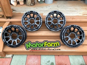 JB64ジムニー用ホイール　人気のモーターファームD10（FARM D10）マットブラック16×5.5J/5H　4本セット