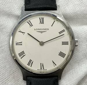 【ジャンク】 LONGINES ロンジン 手巻き メンズ 腕時計 4027.8 アンティーク ヴィンテージ ホワイト文字盤