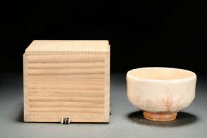 【善古堂】某有名オークション買入 時代物 京焼 施釉陶 抹茶碗 共箱 茶煎道具 骨董品 古美術0410-27H01