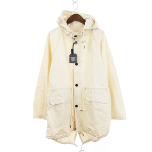 未使用品 ウティ タグ付き 23SS MANTEAU BIDOS モッズコート フィールドジャケット M-51 リネン OU-T013 アイボリー 白系 3 L位 メンズ