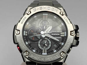 【ジャンク】CASIO G-SHOCK GST-B100 文字盤ブラック　デイト 腕時計　※箱、余り駒有