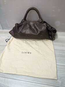 ロエベ LOEWE ハンドバッグ ナッパアイレ ナッパレザー ブラウンLOEWE 