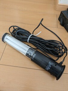 男の1円スタート！中古　点灯OK　ハタヤ FBS-10 ビィーエスライト 単相100V 13W蛍光灯スタンド 電線10m　その他投光器多数出品 HATAYA