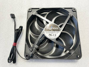 Diginnos BRUSHLESS 4pin DC FAN /140 mm角 /DC 12V 0.14A [E312729] /B