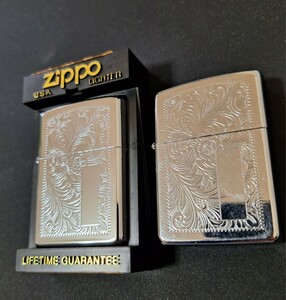 ZIPPO ジッポー ジッポ Zippo ベネチアン オイルライター ライター 二個セット