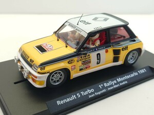 FLY カーモデル 1/32 スロットカー ルノー5 ターボ 1° Rallye Montecarlo 1981 Jean Ragnotti Jean Marc Andrie 64CHE0