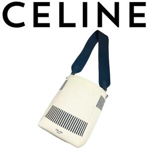 【極美品】セリーヌ CELINE ショルダーバッグ　スモールバケット　キャンバス