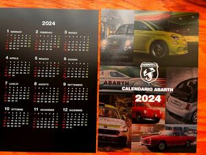 アバルト　カレンダー　2024年卓上タイプ