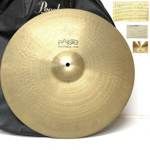 PAISTE 602 FORMULA パイステ18’ 18インチ 6桁シリアル 70’ｓ ヴィンテージシンバル ソフトケース 打楽器 中古