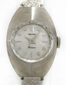 要修理品!!不動!! RADO / ラドー 手巻き レディース シルバー色 ウォッチ USED品