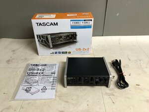 NI030259◆TASCAM タスカム◆US-2x2 USBオーディオ MIDIインターフェース 音響機器 箱付き 電源アダプタ無し ※ジャンク扱い 直取歓迎！