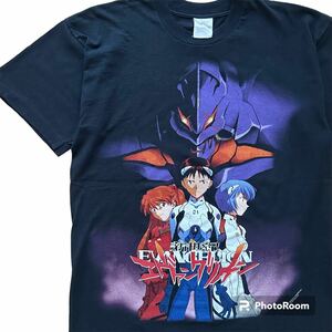 エヴァンゲリオン エヴァ Tシャツ ユーロ L ヴィンテージ アニメT ムービーT 映画T デッドストック→ワンウォッシュ