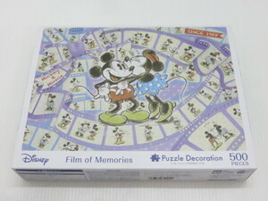 【未開封品】ディズニー ミッキーマウス デコレーションできる布のパズル 500ピース フィルムオブメモリーズ ○YR-12496○