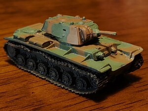 ワールドタンクミュージアム 1/144　対決編　KV-1A　重戦車　海洋堂　タカラ　ソ連軍　ロシア　街道上の怪物