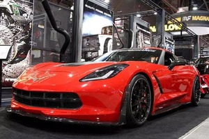 Chevrolet Corvette C7 カーボンリップ+カーボンサイドスカートセット シボレー コルベット