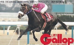 〆Gallop ナリタブライアン 阪神大賞典 南井克巳テレカ