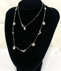 SWAROVSKI ネックレスロングネックレススワロフスキー アクセサリー レディース現状品 全長約68cm カ4