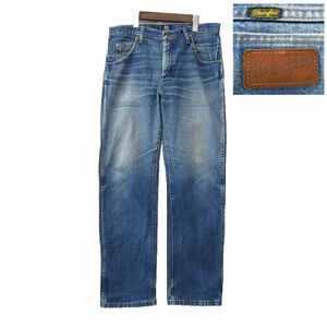 サイズ W33 L32 メキシコ製 ラングラー Wrangler ストレート デニム パンツ ジーンズ 古着 2O2794