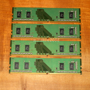 合計16GB(4GB×4枚) DDR4-2400 Hynix PC4-2400T-UC0-11 (PC4-19200) 1Rx16 動作確認済 クリックポストなら送料185円 [No.881]