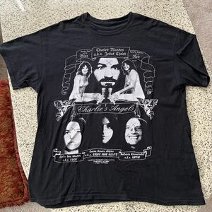 Ramones Johnny Ramone 着 90s Charles Manson チャールズマンソン シリアルキラー Tシャツ OLDGHOST thrasher チャーリーズエンジェル