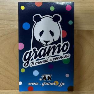 【同梱可能】即決！グラモ gramo 非売品ステッカー① 未使用品 サイズタテ約9cm×ヨコ約5.5cm