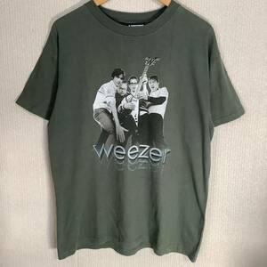 当時もの 2001 Weezer Midget Tour Optima製 80s 90s ヴィンテージ Tシャツ オルタナティブ ロック 
