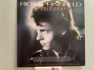 リック・スプリングフィールド RICK SPRINGFIELD HARD TO HOLD　国内盤　ワンオーナー