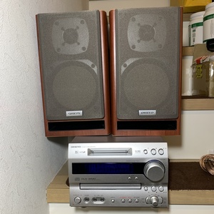 ONKYO オンキョー Hi-MD CD/MDコンポ FR-N7TX + スピーカー D-N7TX 動作確認済み 中古