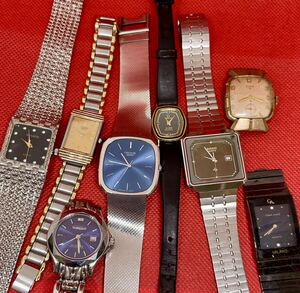 腕時計8点セットまとめて OMEGA, SEIKO CREDOR, RADO, ELGIN など/手巻き/クオーツQZ/稼動品/不動品など メンズ、レディース　部品取り 