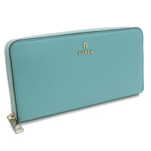 【新品 未使用】フルラ FURLA CAMELIA ラウンドファスナー長財布 カメリア WP00322 ARE000 2718S ブルー系 レディース