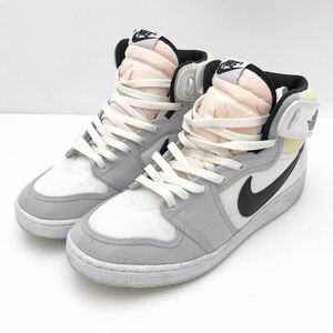 NIKE ナイキ AIR JORDAN 1 KO ノックアウト ジョーダン DO5047-100 ホワイト 白 28.5cm 箱無 ハイカット スニーカー 靴 クツ【NK6007】