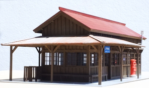 梅桜堂「上神梅駅＆便所小屋A」キット完成品～1円スタートです