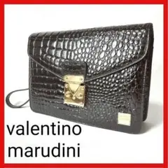 【美品】ヴァレンティノ　マルディー二 クロコ型押し セカンドバッグ 3