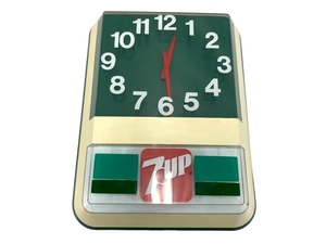 7up 70年代〜80年代 壁掛け時計 ヴィンテージ レトロ 雑貨 セブンアップ ジャンク T8809626