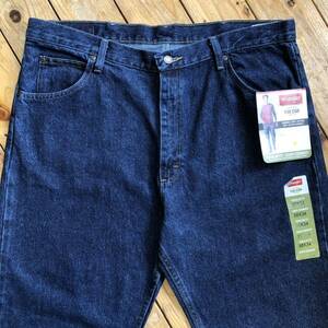 新品 Wrangler ラングラー デニム パンツ メンズ W38 L34 濃紺 インディゴブルー ビッグサイズ ストレート カジュアル USA古着 P1354