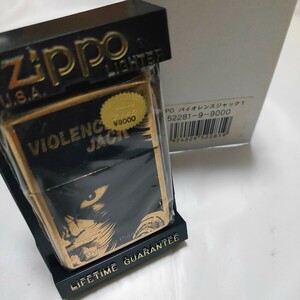 ZIPPO バイオレンスジャック ゴールドバレル1997年製 展示未使用品