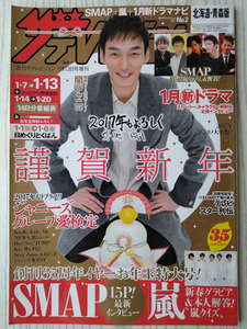 ザテレビジョン2017年1/13号松坂桃李嵐工藤阿須加櫻井翔Hey!Say!JUMPジャニーズWEST栗山千明堀未央奈中島健人佐藤勝利松島聡生田斗真菜々緒