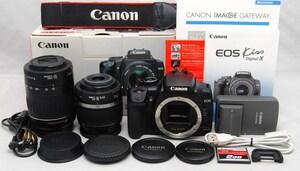 ●美品●初心者入門フルセット● Canon キャノン EOS Kiss X Wレンズセット●届いたらすぐに撮影OK！●女性ならではの丁寧な対応で安心