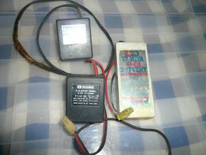 　TAMIYA タミヤ カドニカバッテリー 充電器 サンワ 充電器 3点セット　　　　　　　　　　　　　　　　　　　　当時物希少素人長期保管品