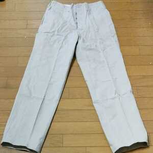 未使用品.BOBSON．90s.vintage．CHINO．W29インチ新品.BOBSON．ボブソン.ボタンフライ.made in japan.日本製.チノパン.ボタンフライ.80s.